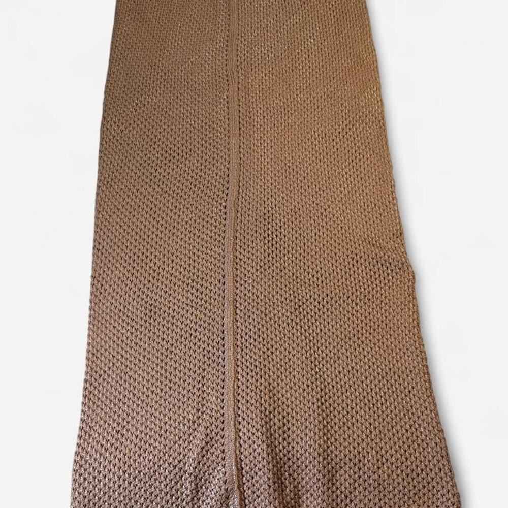 Free People brown knit maxi skirt Size M